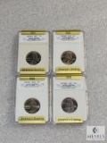 Group of (4) Washington quarters