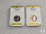 1985-D and 1986-D Washington quarters