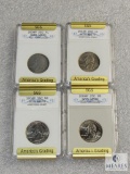 Group of (4) Washington quarters