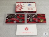 2001 US Mint silver proof set