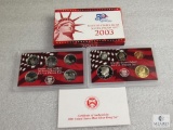 2003 US Mint silver proof set