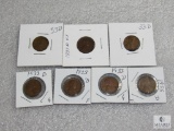 Group of (7) 1933 Lincoln wheat cents