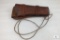 Vintage leather double loop holster fits 6.5