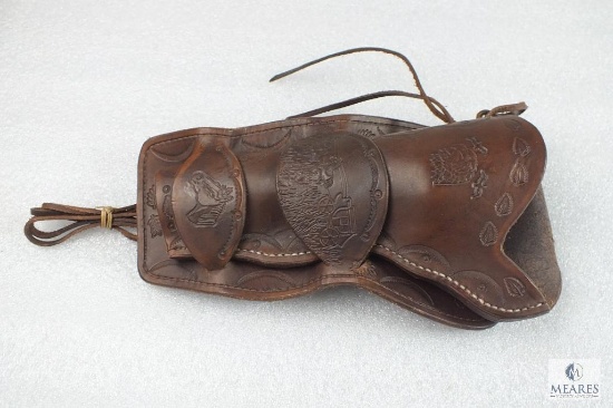 Hand tooled leather holster fits 5.5" Colt Single action army and similar