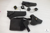 4 holsters and 2 scope covers