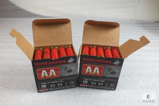 50 Winchester AA 12 Gauge Shotgun Shells 7-1/2 Shot 1 oz 2-3/4" Target Load