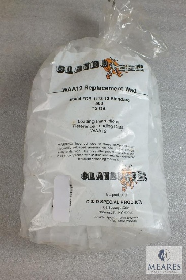 500 Count Claybuster WAA12 Standard Replacement Wad #CB 1118-12 Standard 12 Gauge