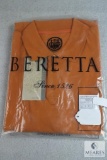 New Beretta Corporate Polo Shirt Orange Gold Mens Size XL