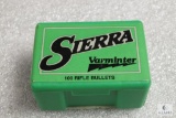 100 Count Sierra 22 Cal .224 Diameter 40 Grain HP #1385 Bullets