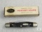 Vintage Case XX 2 Blade Half Whittler 6208 Dark Brown Bone in original box.