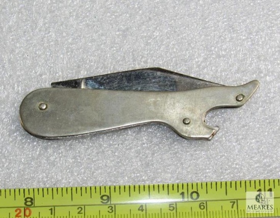 Antique Lady's Leg Kutmaster Utica USA Folder Knife & Bottle Opener