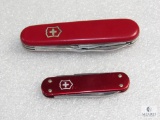 Lot of 2 Victorinox Switzerland Officier Suisse Multi-Function Tool Pocket Knife