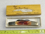 Vintage Eagle Brand Parker Cutlery 1137-PB 4 Blade Stockman Knife Bone Handle