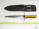 Vintage Dagger Knife with Leather Belt Sheath 7