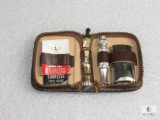 Vintage 1960's Gillette Travel Razor Set in Grants zip up Case