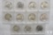 Lot of (11) 1964 90% silver Kennedy half dollars