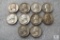 Lot of (10) mixed silver Washington quarters