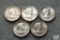 Lot of (5) 1979 Susan B Anthony dollars - Possible Wide Rim - Near Date Varieties included