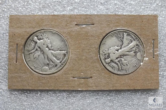 Group of (2) Walking Liberty halves
