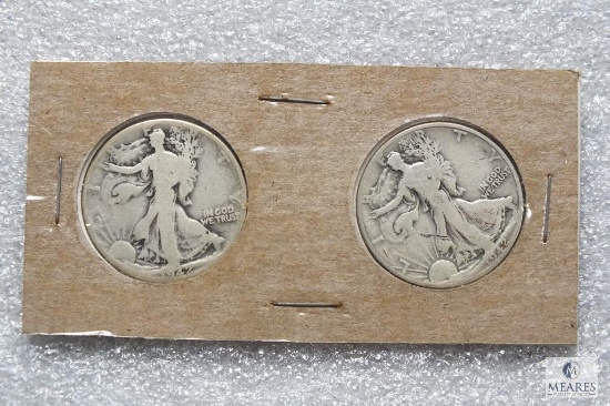 Group of (2) Walking Liberty halves