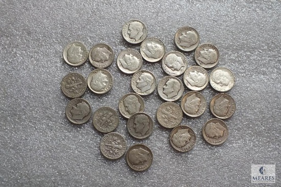 Lot of mixed silver Roosevelt dimes