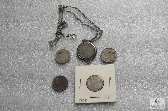 Barber dime lot - including necklace