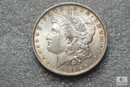 1885-O Morgan silver dollar