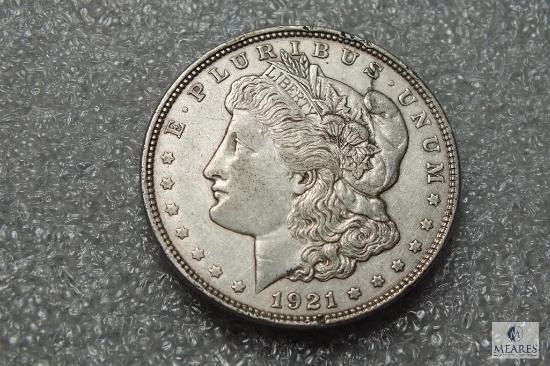 1921 Morgan silver dollar
