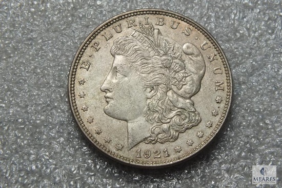 1921 Morgan silver dollar
