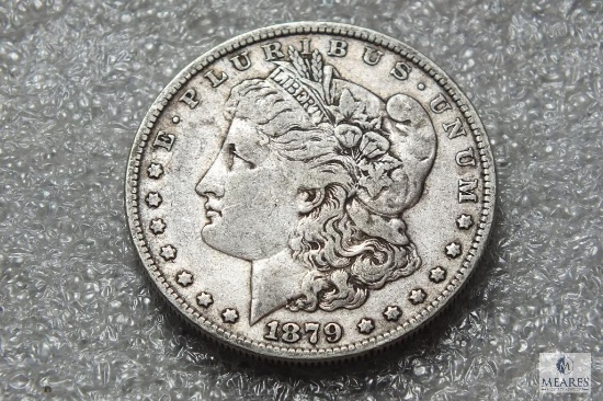 1879 Morgan silver dollar