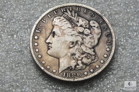 1886-O Morgan silver dollar