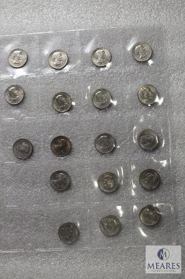 Lot of (18) 1979 Susan B Anthony dollars - Possible Wide Rim - Near Date Varieties included