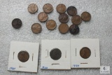 Lot of (16) mixed Lincoln wheat cents