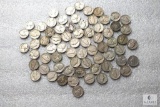 Large lot of mixed Jefferson nickels - mostly 1940s
