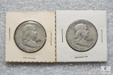 Lot of (2) 1963-D Franklin half dollars