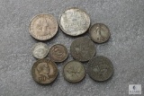 Mixed lot of foreign coins - including silver