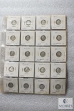 Sheet of mixed silver Roosevelt dimes