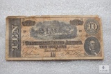 CSA 10 dollar currency note - hand signatures and numbering