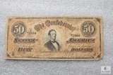 February 7, 1864 CSA Civil War $50 note