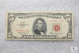 Series 1963 US $5 red seal note