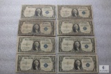Group of (8) small size US $1 silver certificates