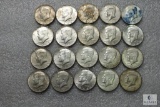 Lot of (20) 1968 - 40% silver - Kennedy half dollars