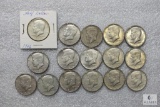 Lot of (16) 1966 - 40% silver Kennedy half dollars