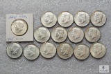 Lot of (15) 1965 - 40% silver Kennedy half dollars