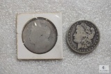 Two Morgans: 1900-O and cull without date