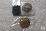 Masonic pin and medallions