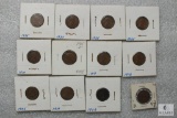 Mixed lot of Lincoln wheat cents (12)