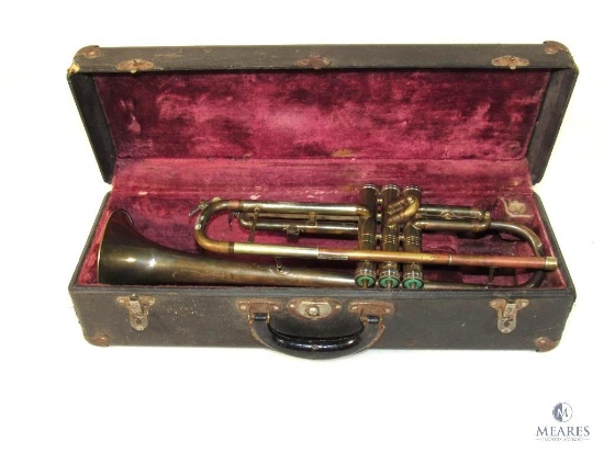 Vintage Conn Trumpet Musical Instrument in Case