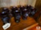 Avon Cranberry Color Set of Eight Irish Coffee Mugs