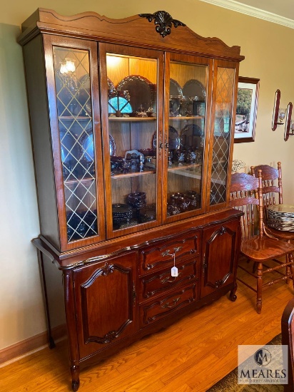 Wood and Glass China Cabinet